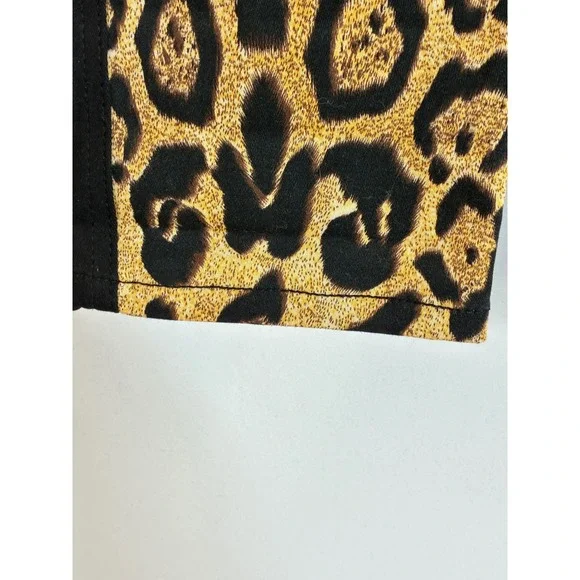 TRIPP NYC Leopard Print Black Trim Pants Size 16 Punk Dark Goth Alternative Y2K - Picture 5 of 16